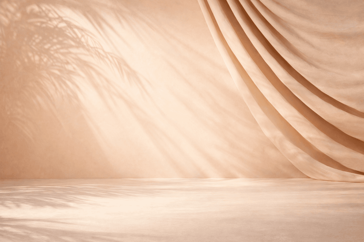Escena de fondo estudio beige horizontal