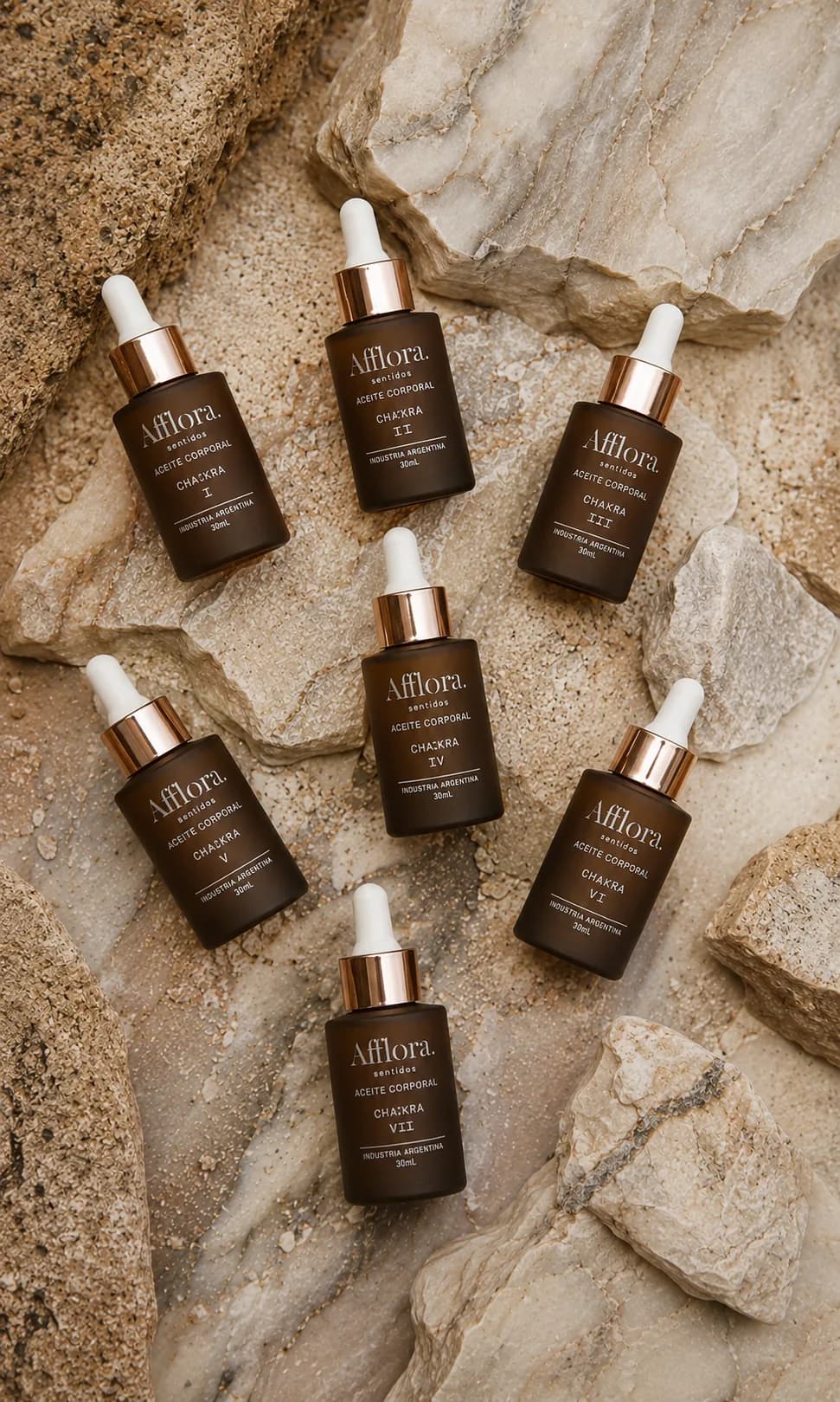 Chakras Afflora — colección de 7 aceites